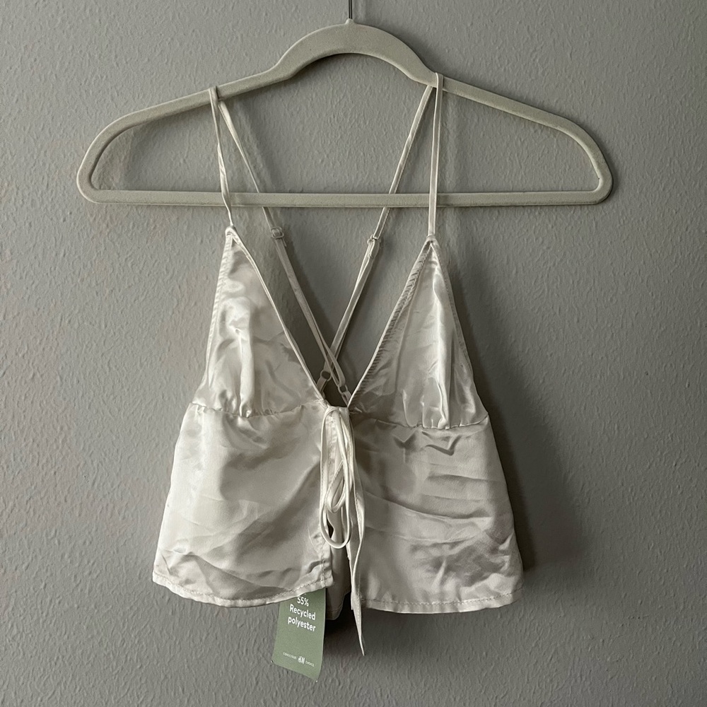 H&M satin tank NWT